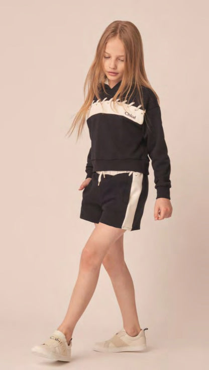 Chloe Track Shorts - Navy C14704-859