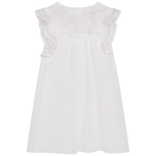 Chloe Short Sleeve Dress - Off White C12868-117