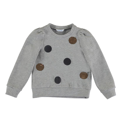 Mayoral Mini Pullover w/Dots _Grey 4475-72