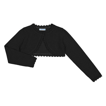 Mayoral Mini Basic Knit Bolero Bolero _Black 320-77