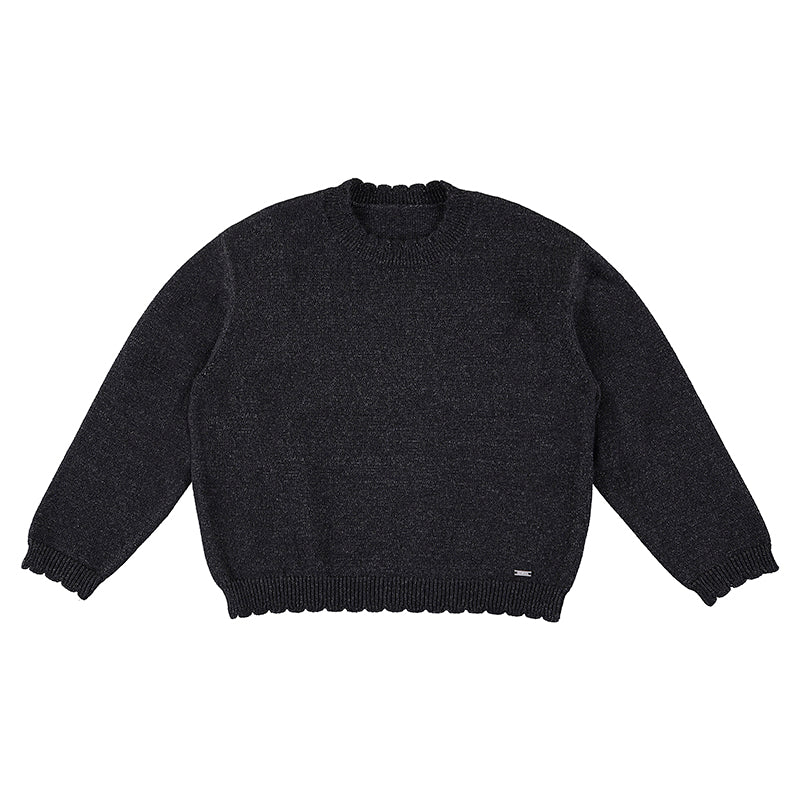 Mayoral Mini Long Sleeve Sweater _Charcoal 4301-62