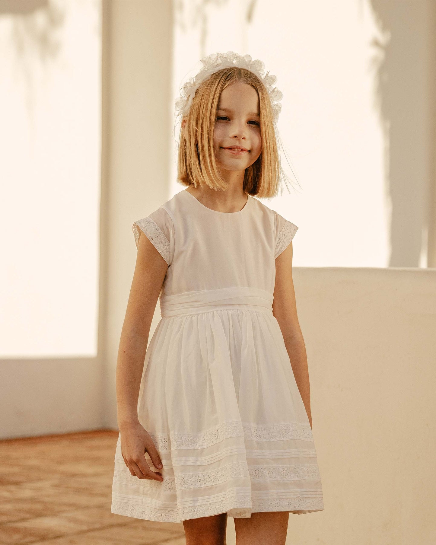 Noralee Dahlia Dress _White NL051-P001