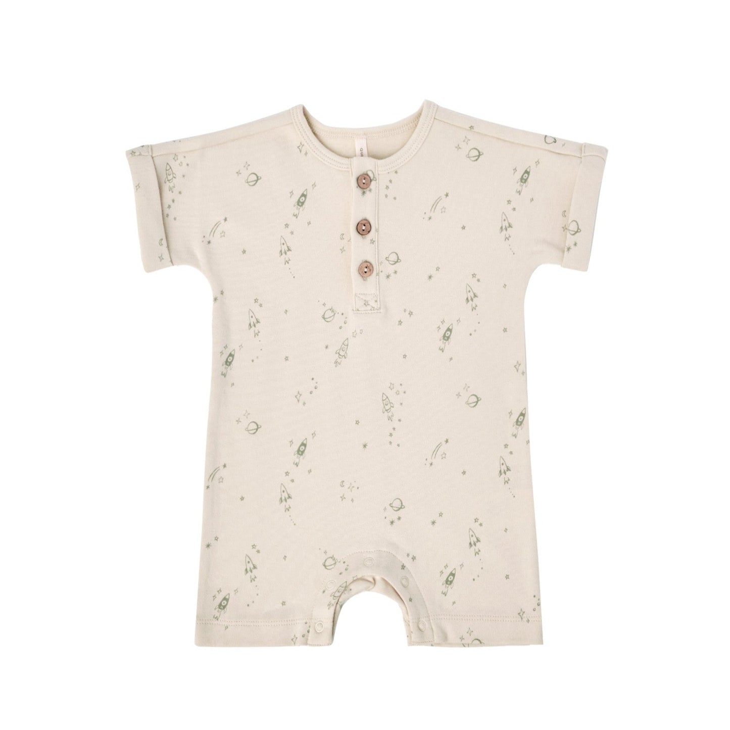 Quincy Mae Baby S/S One Piece _Off White QM103-187