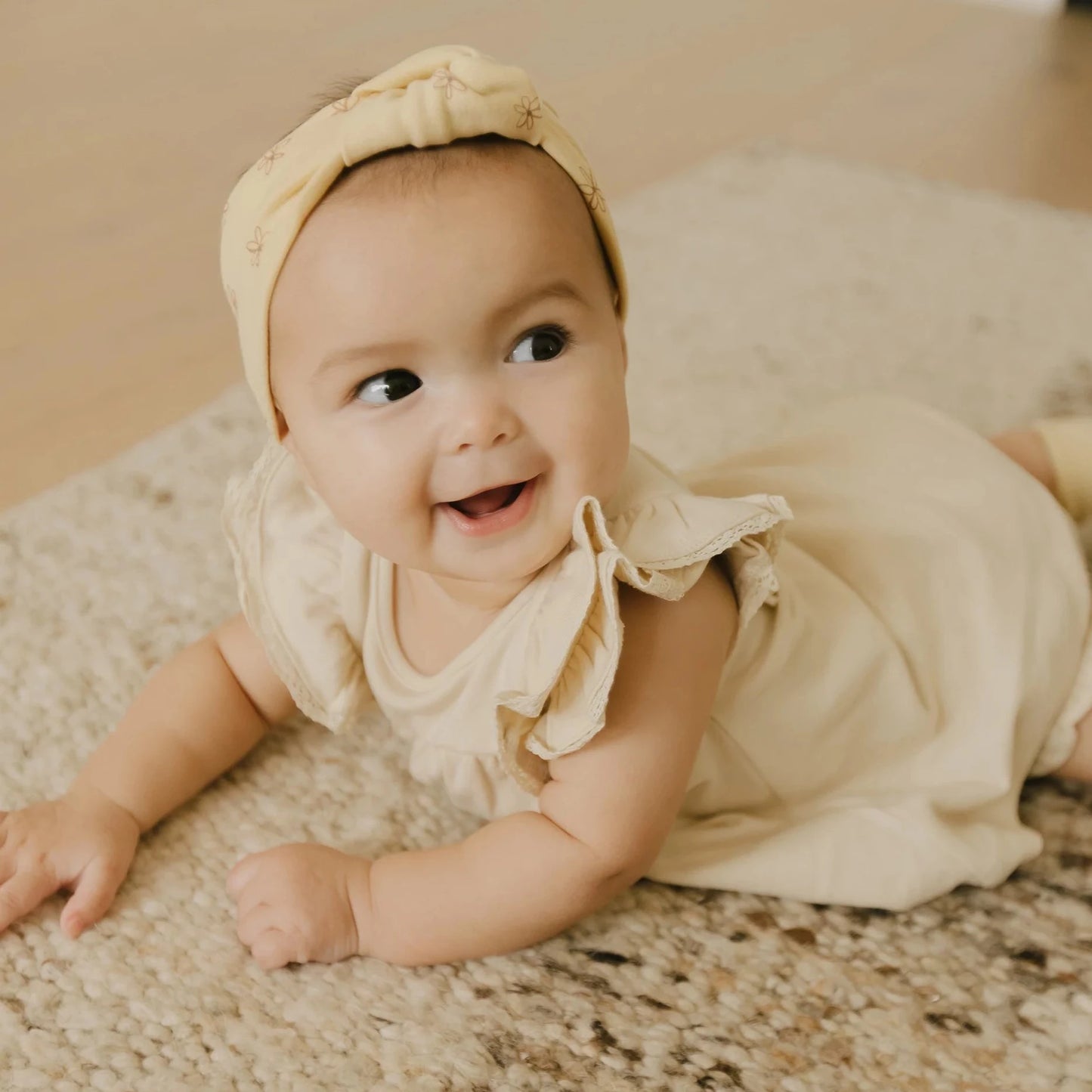 Quincy Mae Baby Flutter Dress _Off White QM020-187