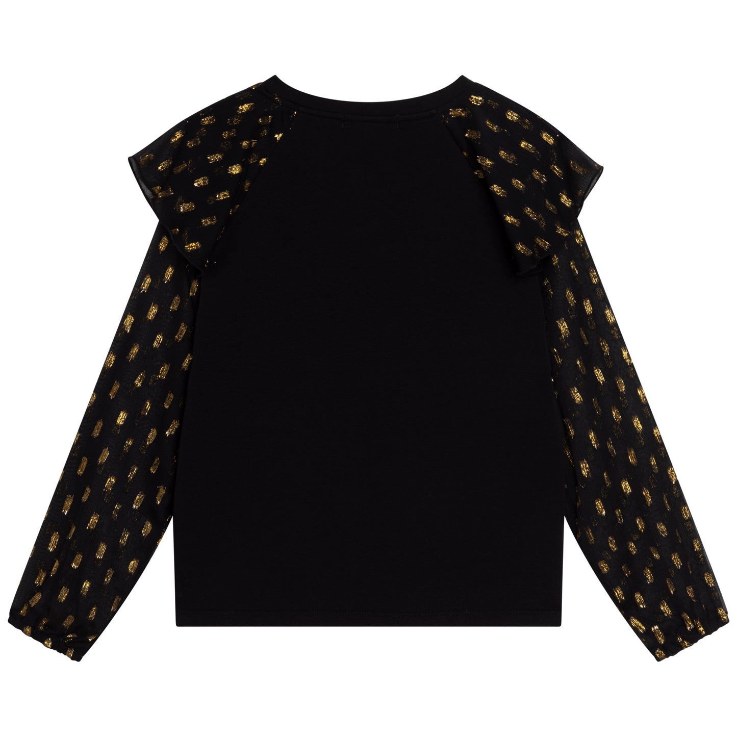 Michael Kors L/S Shirt w/Metallic Pattern _Black R15123-09B