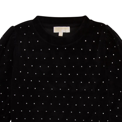 Michael Kors Velvet Studded Sweatshirt _Black R15141-09B
