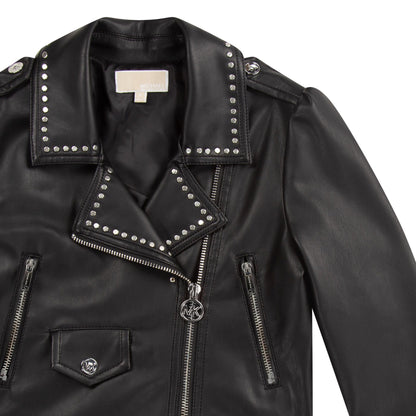 Michael Kors Studded Biker Jacket _Black R16112-09B