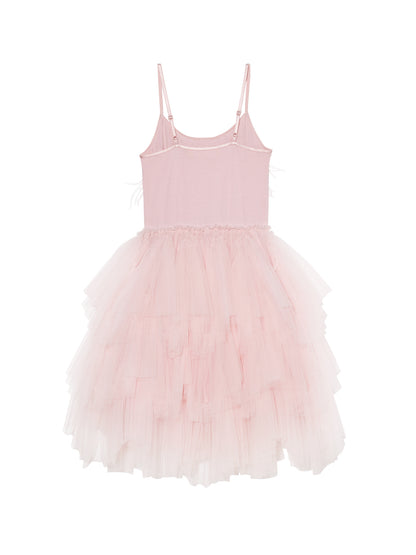 Tutu Du Monde Sleeveless Dress w/Feathers _Pink TDM7865-PNK