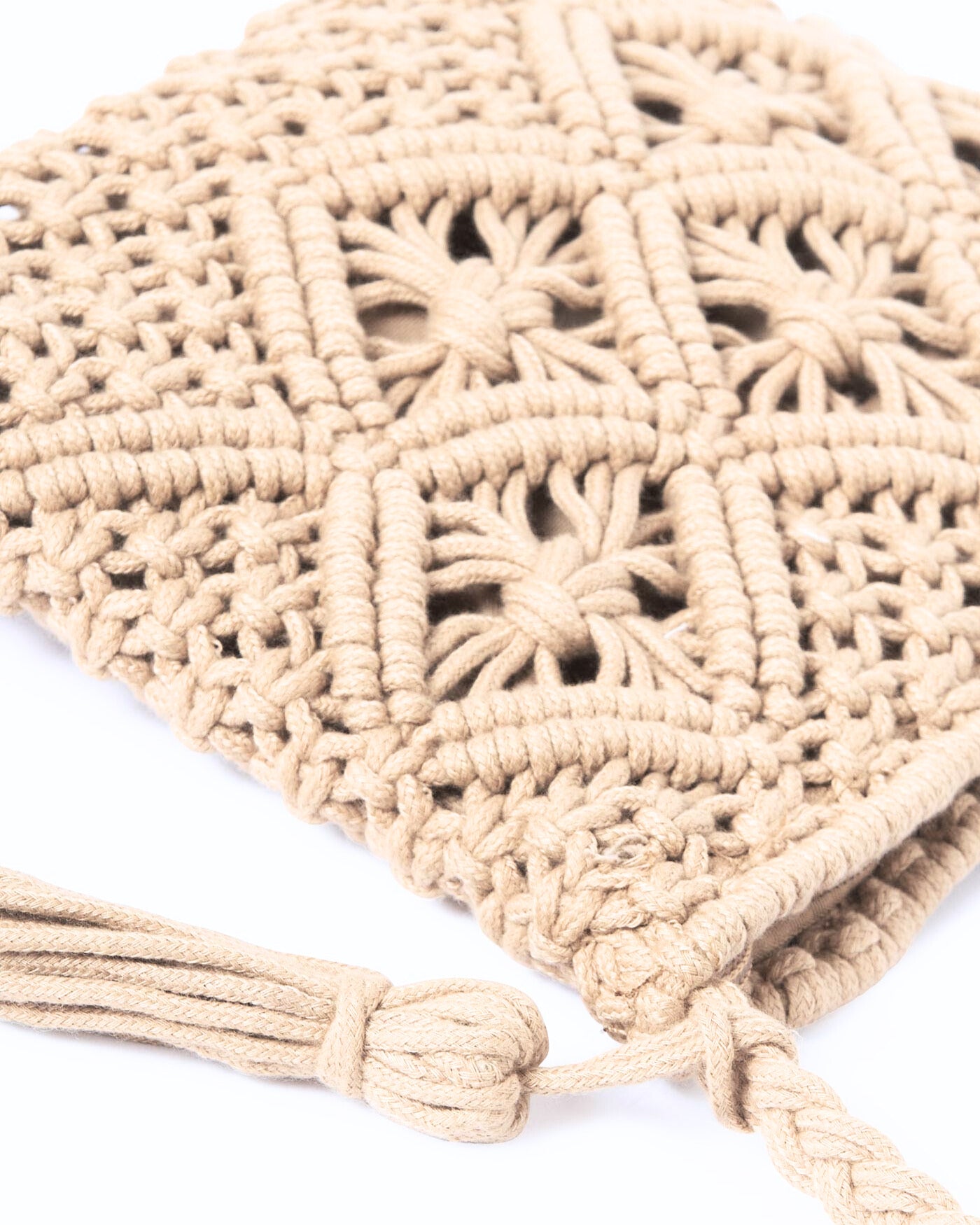Mayoral Mini Crochet Chic Bag _Beige 10510-066