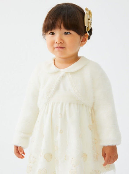 Abel & Lula Baby Knit Bolero Cardigan _Cream 5801 - 02 - NorthGirls
