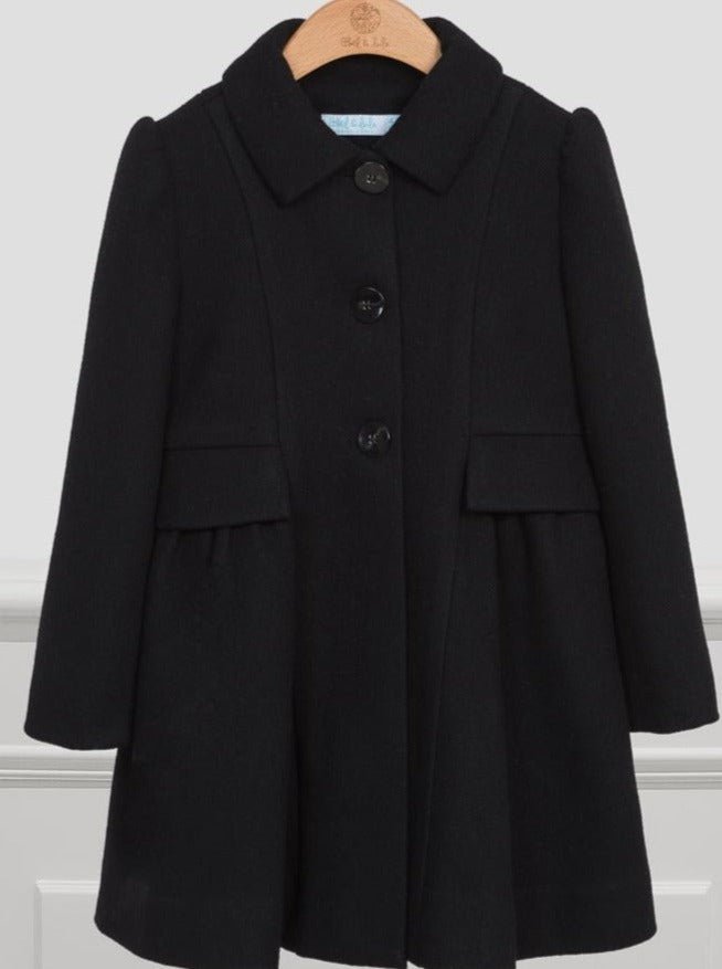 Abel & Lula Coat - Black Wool 5848 - 57 - NorthGirls