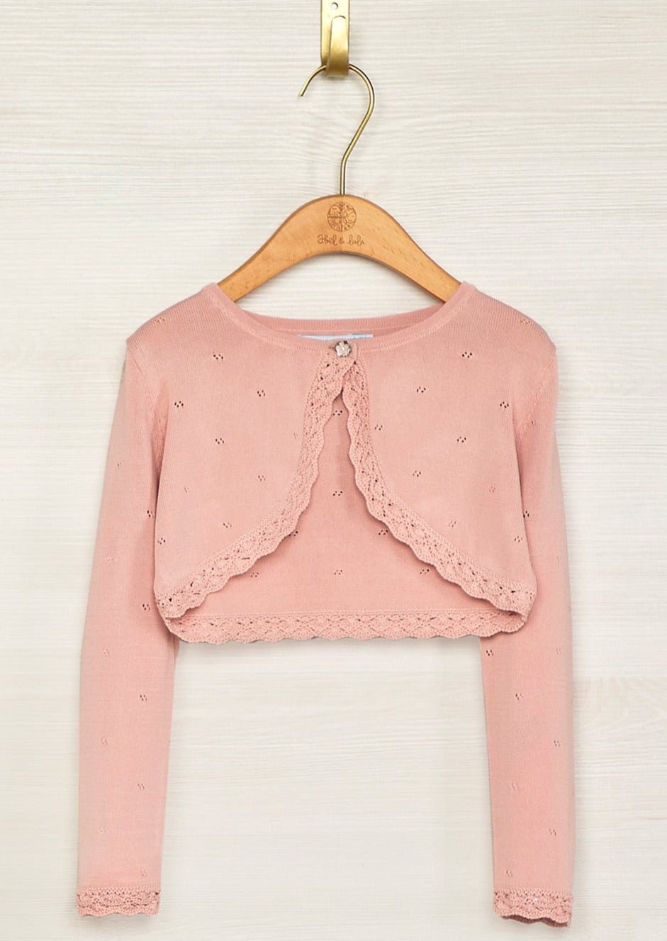 Abel & Lula Fancy Knit Bolero Cardigan _Pink 5351 - 032 - NorthGirls