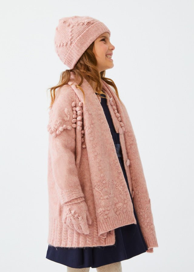 Abel & Lula Hat, Mittens & Scarf _Rose 5944 - 52 - NorthGirls