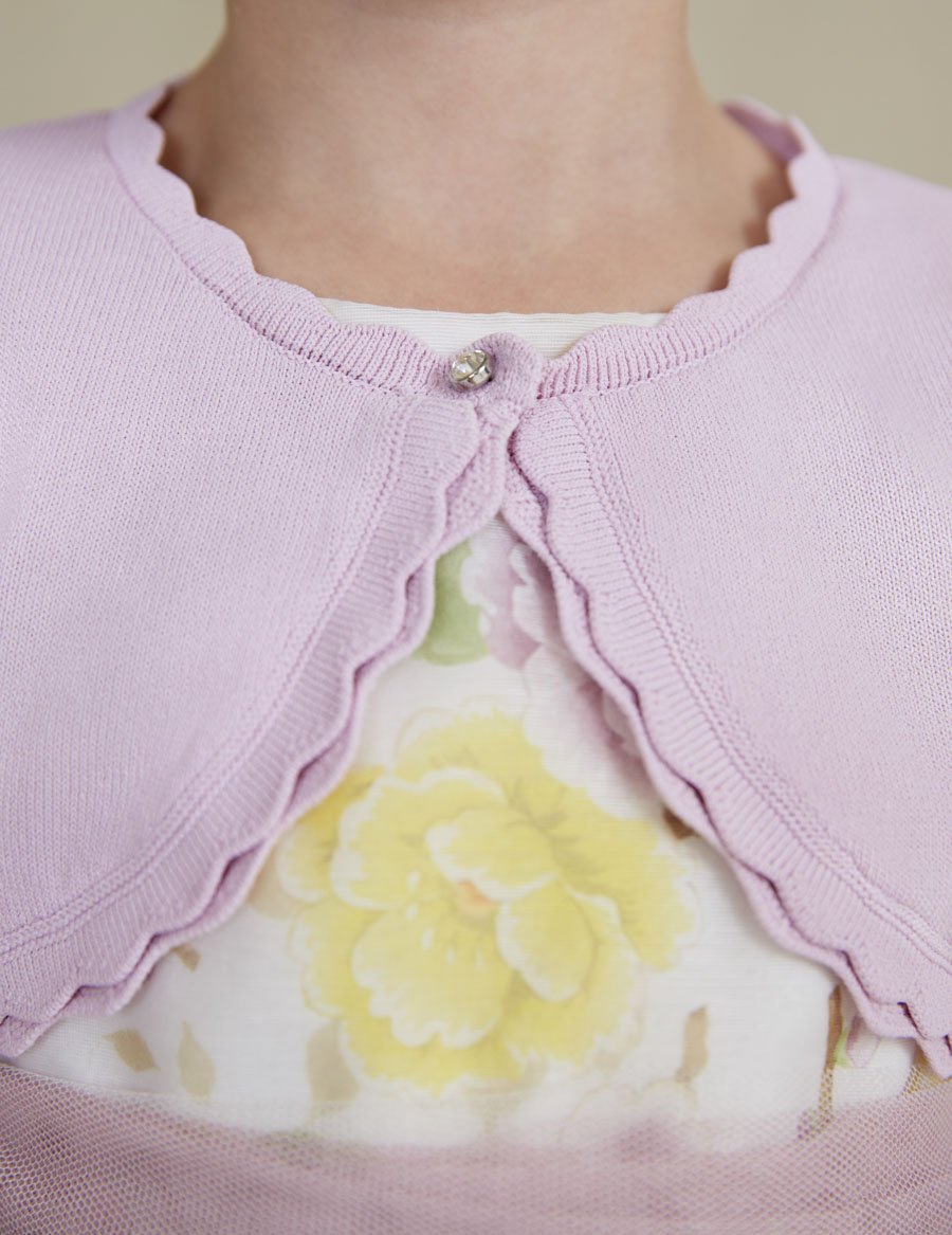 Abel & Lula Knit Bolero Cardigan _Mauve 5337 - 19 - NorthGirls