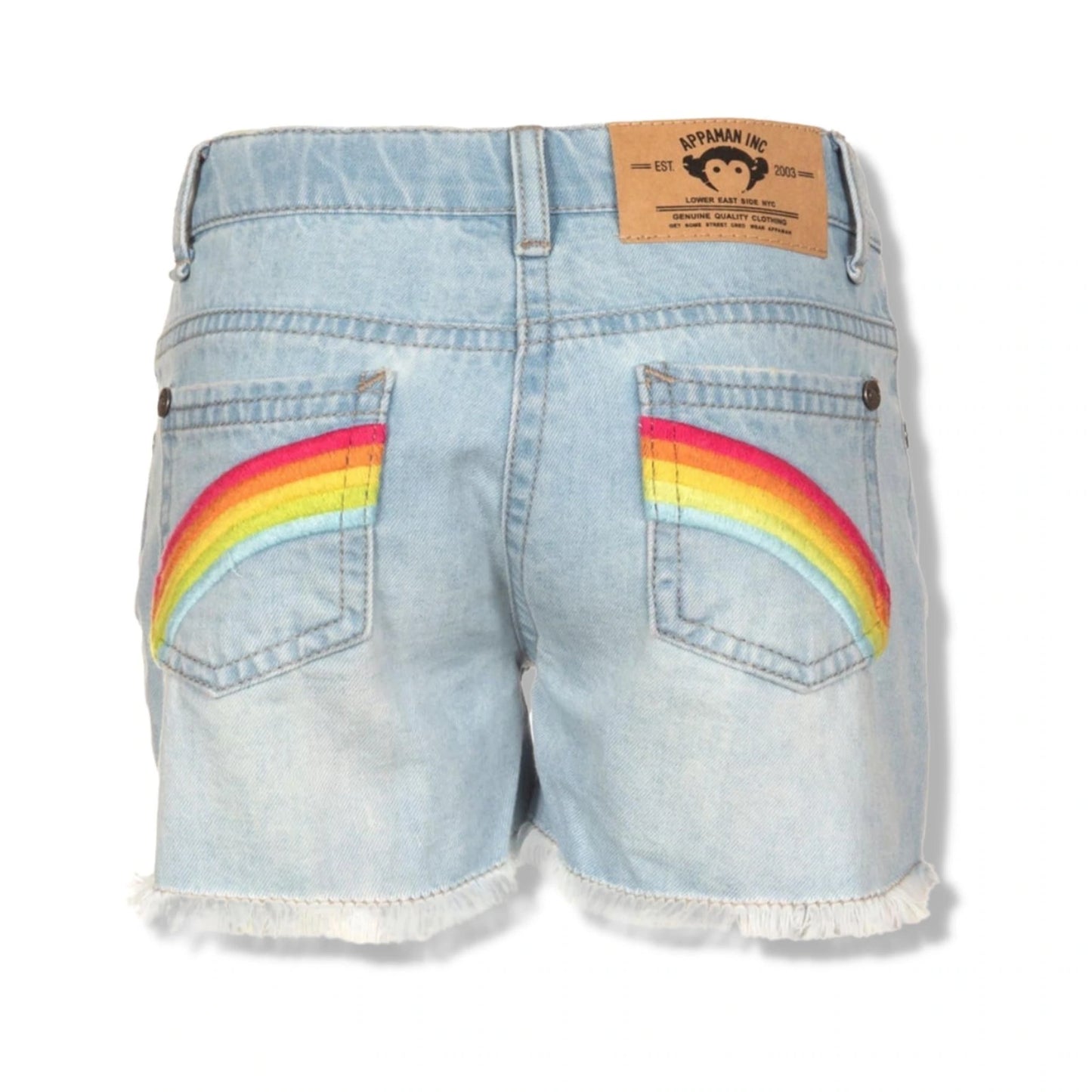 Appaman Rainbow Denim Shorts _Light Blue Z3RDS