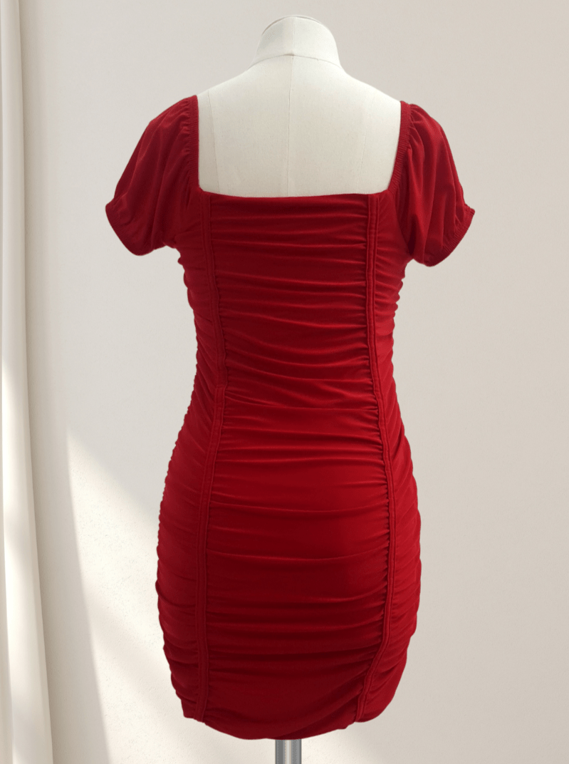 Cheryl Kids Amelia Ruched Body & Cap Sleeve Party Dresses - NorthGirls