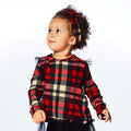 Deux Par Deux Plaid Knotted Headband _Red E20NGHB2 - 085 - NorthGirls