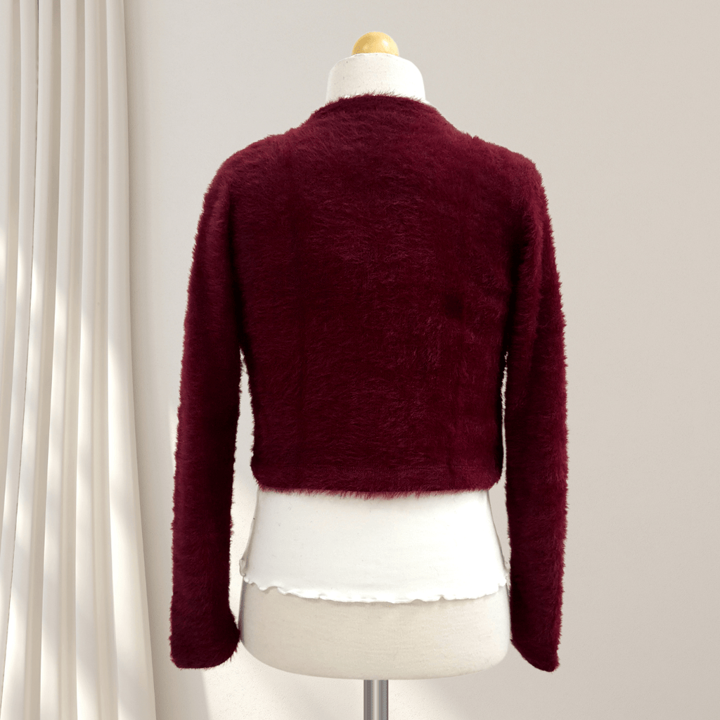 Flowers By Zoe Cardigan _Burgundy UFUR1 - FF - BURFF - NorthGirls