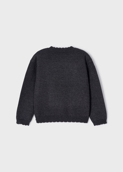Mayoral Mini Long Sleeve Sweater _Charcoal 4301-62