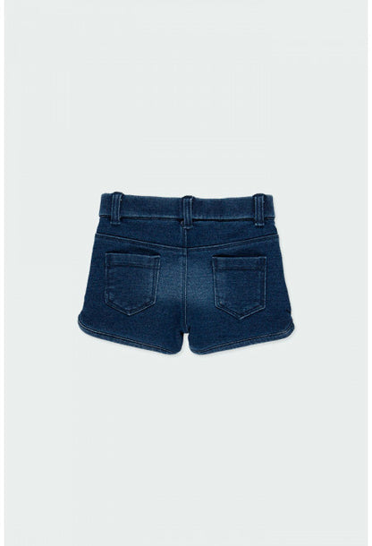 Boboli Fleece Denim Shorts _Blue 290045-Blue