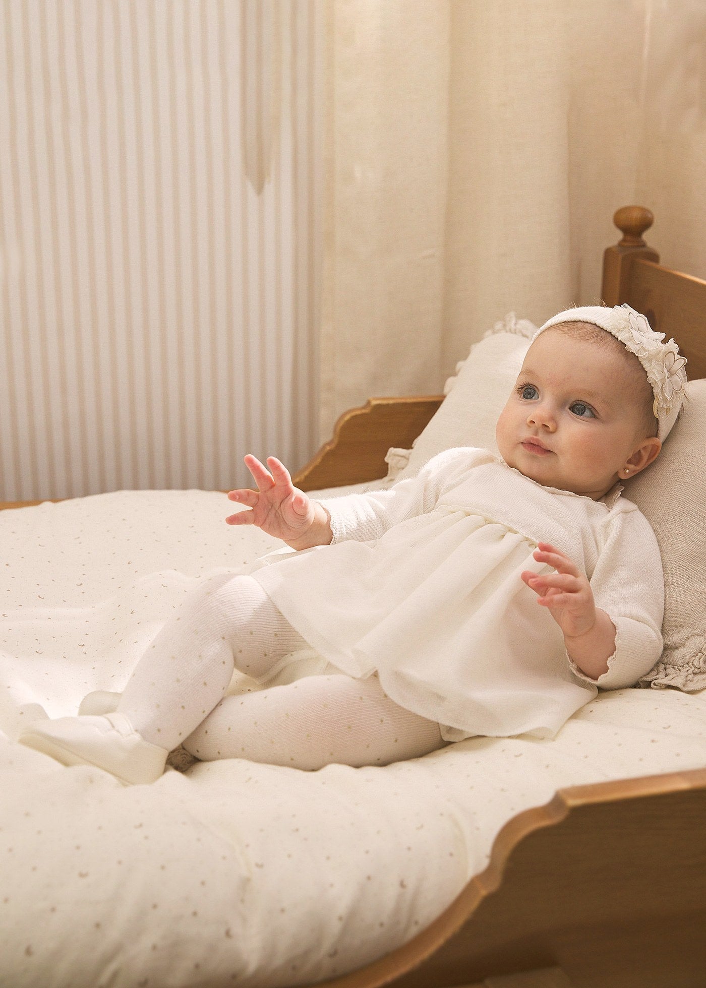 Mayoral Baby Polka Dot Tights _Natural 9529 - 010 - NorthGirls