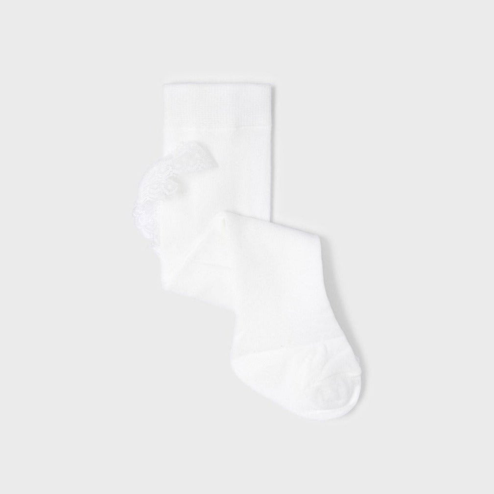 Mayoral Baby Ruffle Pantyhose _ Natural 9468 - 61 - NorthGirls