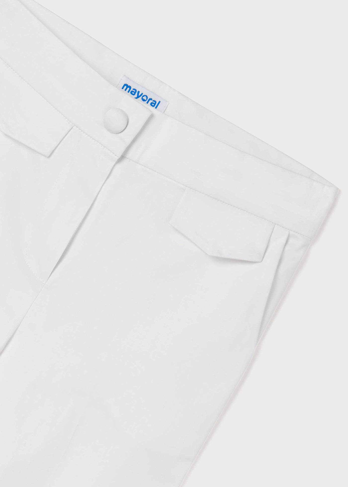 Mayoral Junior Cropped Satin Pants_ Natural 6567 - 92 - NorthGirls