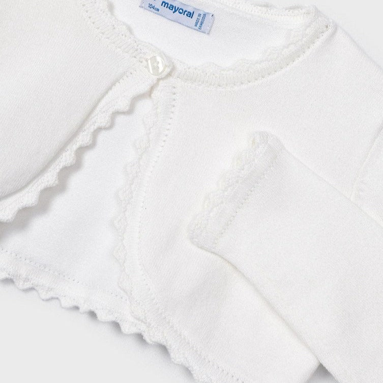 Mayoral Mini Basic Knit Bolero Cardigan _Off White 320 - 73 - NorthGirls