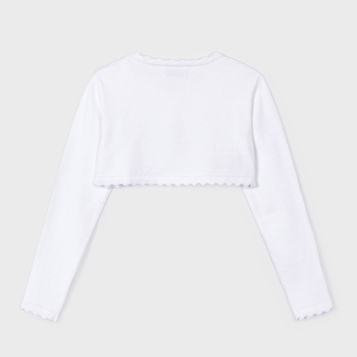 Mayoral Mini Basic Knit Bolero Cardigan _White 320 - 75 - NorthGirls