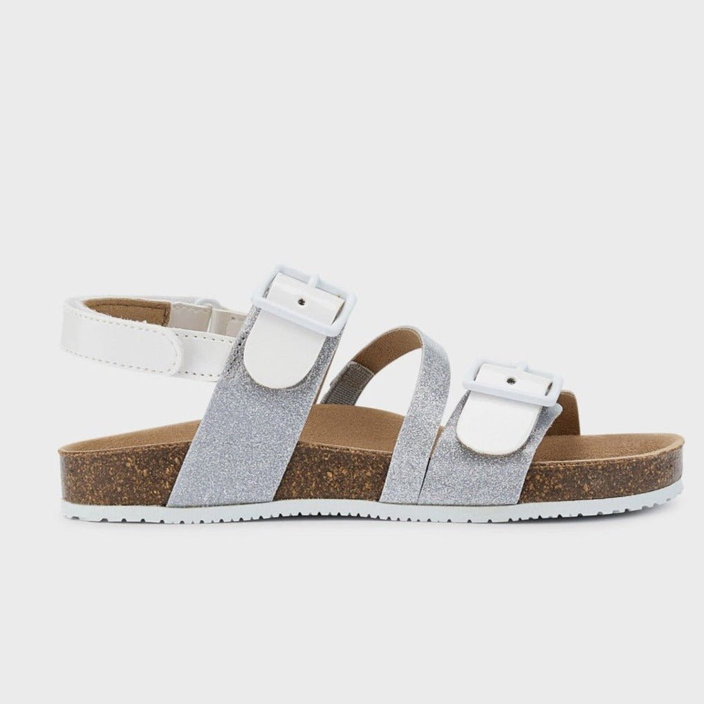 Mayoral Mini Strapped Glitter Sandals White Silver_45369 - 23 - NorthGirls