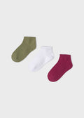 Mayoral Mini/Junior Ankle Sock Set 3pc_ Agate 10233 - 13 - NorthGirls