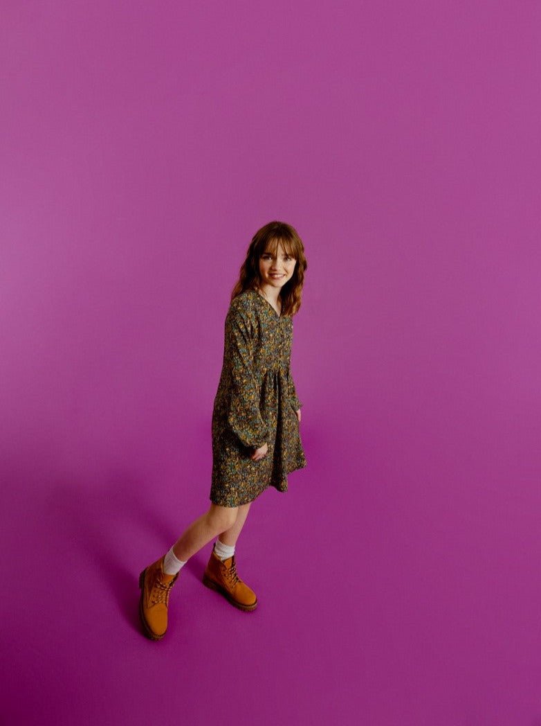 Mini Molly V - Neck Floral Dress - NorthGirls