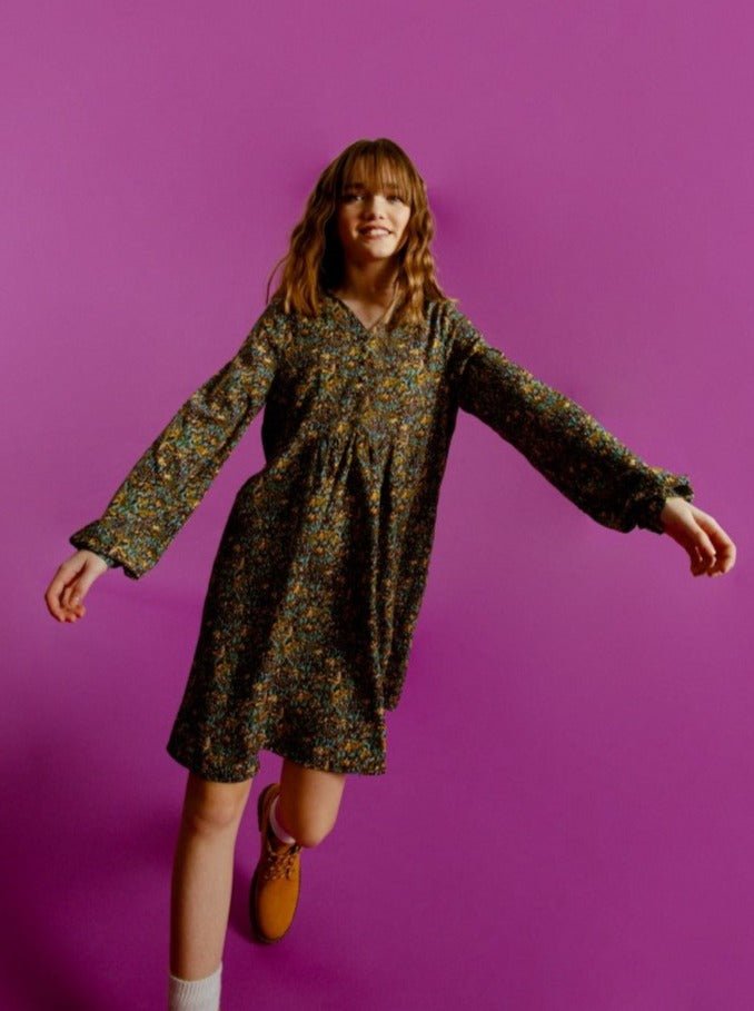 Mini Molly V - Neck Floral Dress - NorthGirls