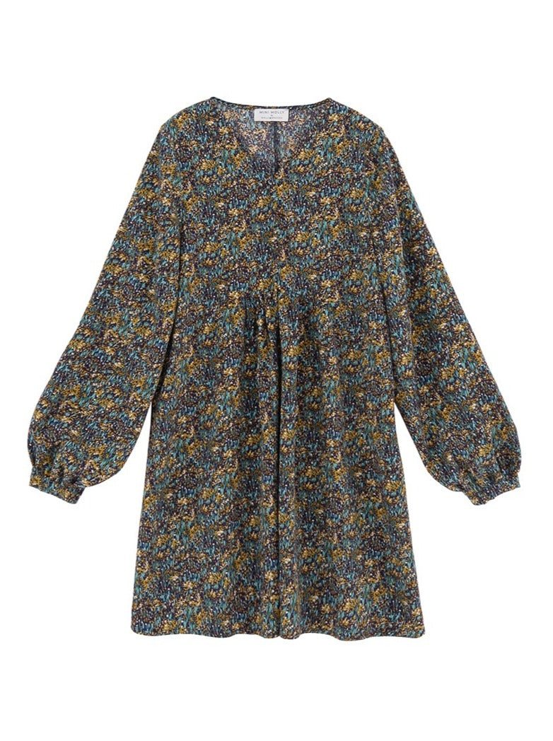 Mini Molly V - Neck Floral Dress - NorthGirls