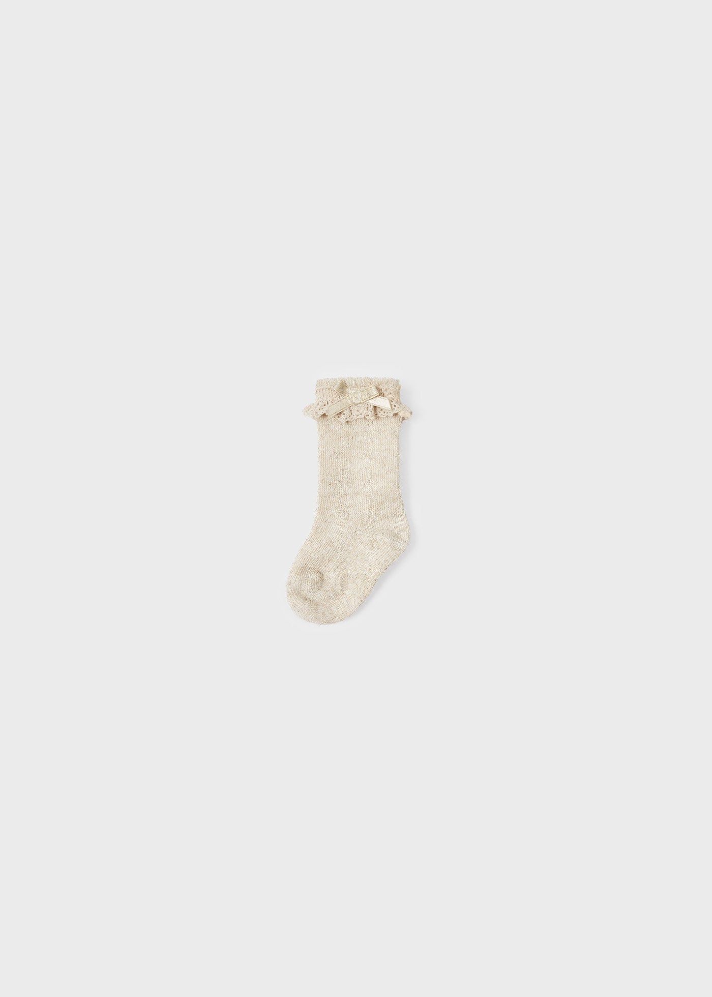Mayoral Baby Knit Detail Socks _Champagne 9538-020