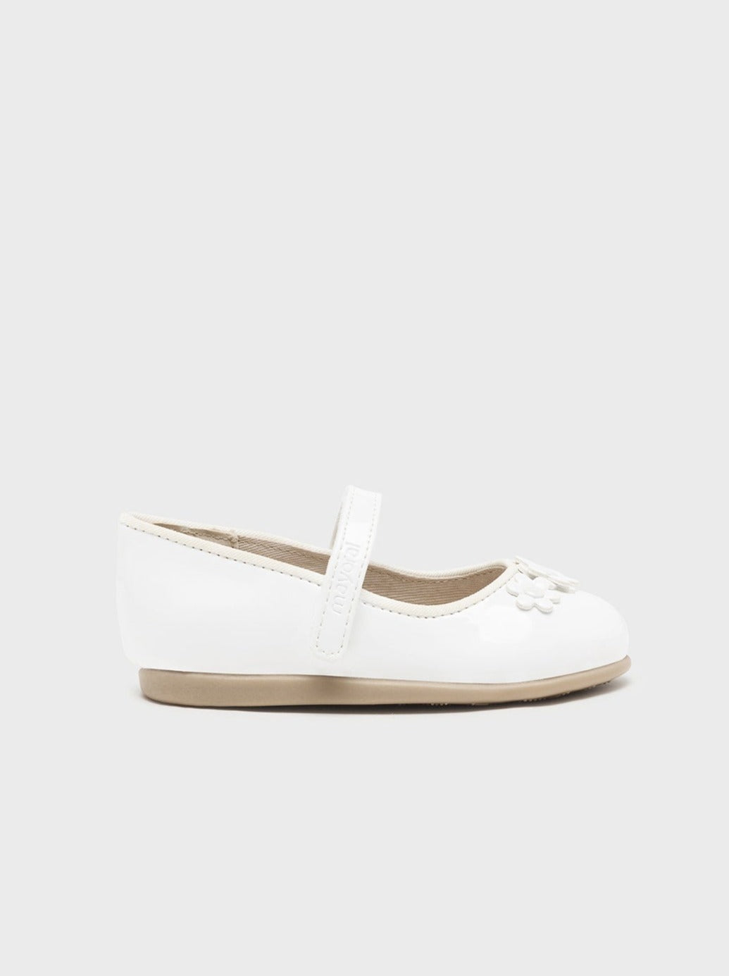Mayoral Baby Leather Mary Janes White_41442-080