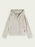 Scotch & Soda Hoodie w/Overlapping Front _Grey 170746 - 0606 - NorthGirls
