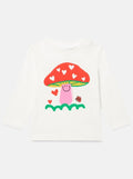 Stella McCartney Baby T-Shirt w/Mushroom Print _White 8R8140 - Z0434 - 101 - NorthGirls