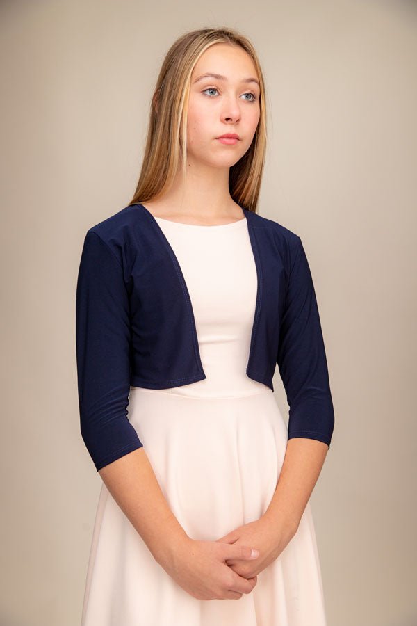 UDT 3/4 Sleeve Navy Bolero NorthGirls UDT 3/4 Sleeve Navy Bolero NorthGirls