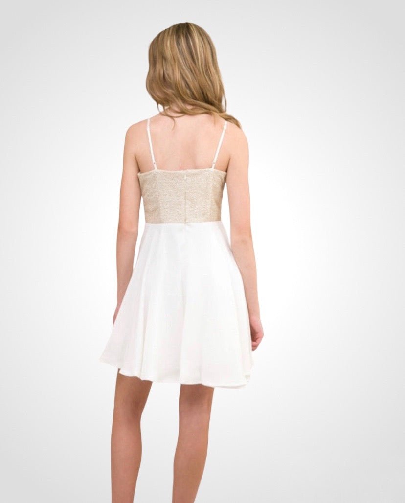 UDT ABBI Sequin & Lace Chiffon Dress _T3875K - NorthGirls