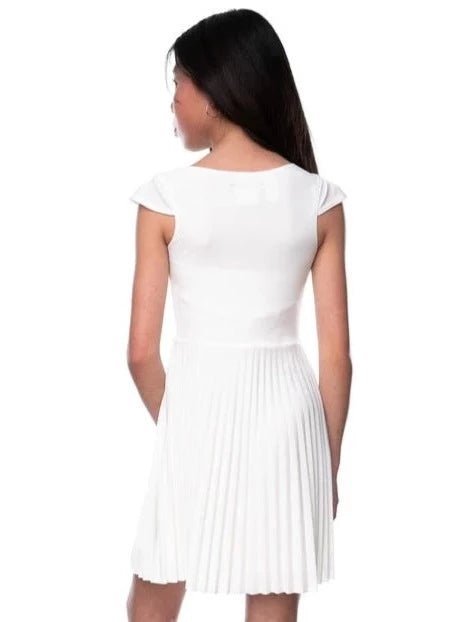 UDT DAISY Fit & Flare Cap Sleeve Pleated Dress _T3805K - NorthGirls