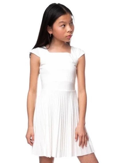 UDT DAISY Fit & Flare Cap Sleeve Pleated Dress _T3805K - NorthGirls