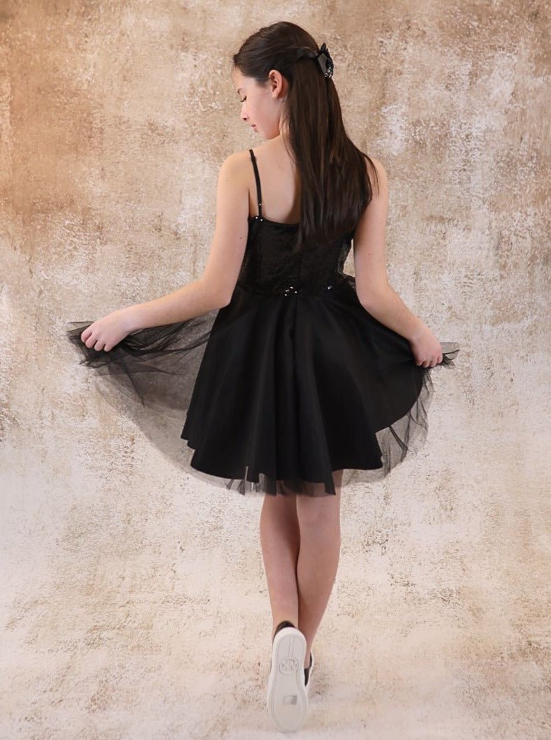 UDT Sequin & Tulle Party Dress w/Straps - NorthGirls