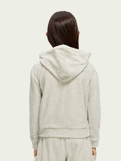 Scotch & Soda Hoodie w/Overlapping Front _Grey 170746-0606